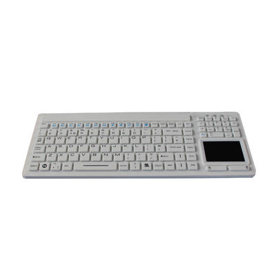 PS2 Waterproof Medical Grade Keyboard 17mA With Touchpad