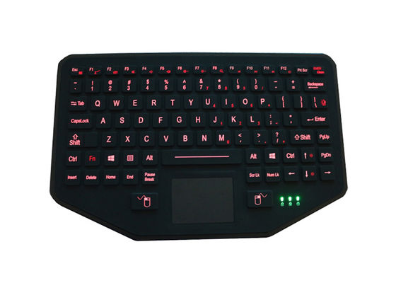 Membrane Switch Backlit Usb Silicone Rubber Keyboard Integrated Touchpad