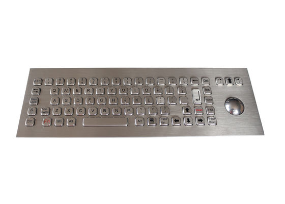 75 Keys Vandal Resistant Keyboard 800DPI With Optical Trackball
