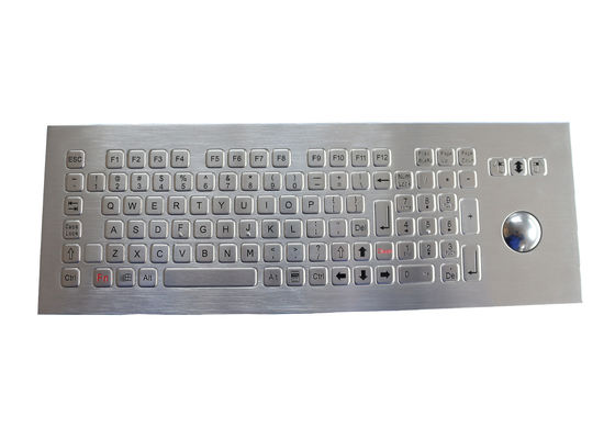 400DPI Metal Industrial Keyboard 104 Keys With Mechanical Trackball