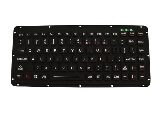 Ruggedized Silicone Rubber Emc Military Keyboard Dynamic Sealed 87 Keys