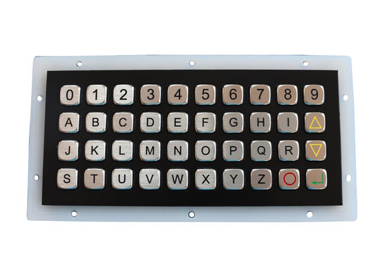 Dynamic Waterproof Metal Keypad IP67 Stainless Steel 40 Keys Titanium