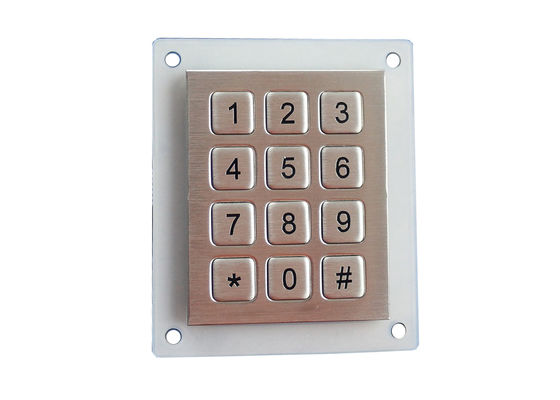 IK09 ESD Metal Numeric Keypad SUS304 Brushed For Bank Kiosks