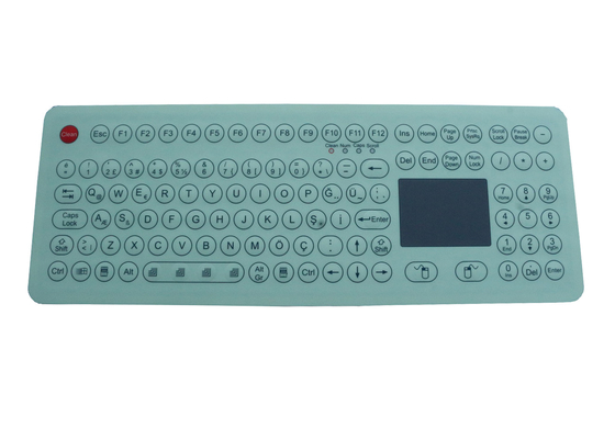 Oil Proof Industrial Membrane Keyboard Panel Mounting With Touchpad IP67