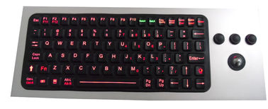 86 keys red silicone rubber military grade keyboard with PS/2 , USB connection cables