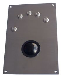 50mm resin stainless steel trackball pointing device with 5 mouse buttons