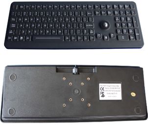 Industrial Medical Silicone Computer Keyboard With Washable Trackball