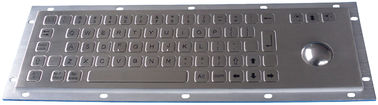 PS2 , USB Compact 69 Keys Kiosk Keyboard with Trackball for Rear Panel Mounting