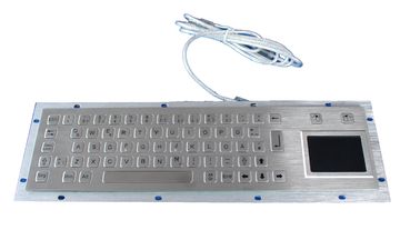 Industrial metal keyboard with touchpad