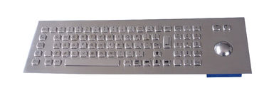 81 keys kiosk metal keyboard with trackball /  rugged Industrial Keyboard