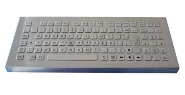 IP65 Short Stroke Vandal Proof Stainless Steel Industrial Metal Desktop Keyboard With USB