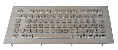Industrial liquid proof keyboard , SS metal Kiosk Keyboard With 77 Keys