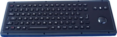 IP65 black vandalproof Industrial Keyboard With Trackball and function keys