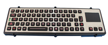 Backlight sealed &amp; ruggedized Industrial Keyboard With Touchpad RoHS CE FCC IP65