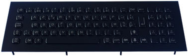 Ruggedized Black Metal Keyboard Integrated With Numeric Keypad