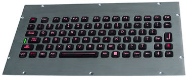 Rugged 82 keys illuminated  backlit compact keyboard vandal proof and waterproof