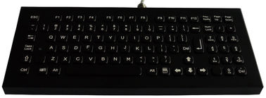 Desktop Black Black Metal Keyboard with numeric keypad and Fn keys , metallic keyboard