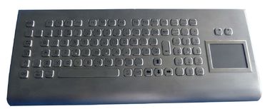 Long key stroke industrial metal rugged keyboard with touchpad , 97 key