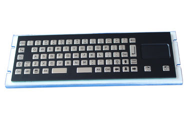 67 Keys  Black Metal Keyboard With Ruggedized Touchpad , metal computer keyboad
