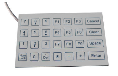 Customized  28 key mini membrane medical keyboard with antibacterial and scratchproof