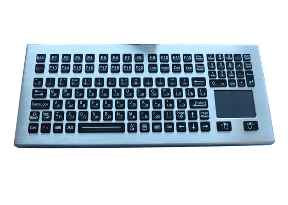 116 Keys Industrial Marine Keyboard Vandal Proof With Integrated Touchpad