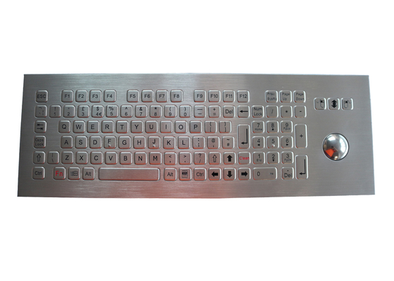 Industrial Washable Stainless Steel Keyboard 800 DPI With 38.0mm Trackball