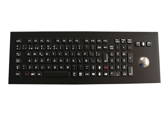 Panel Mount Koisk Mechanical Keyboard Waterproofs With 38mm Trackball FN Keys