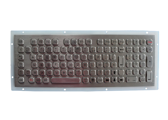 Vandal Resistant Panel Mount Keyboard Industrial Metal Keyboard For Information Kiosk