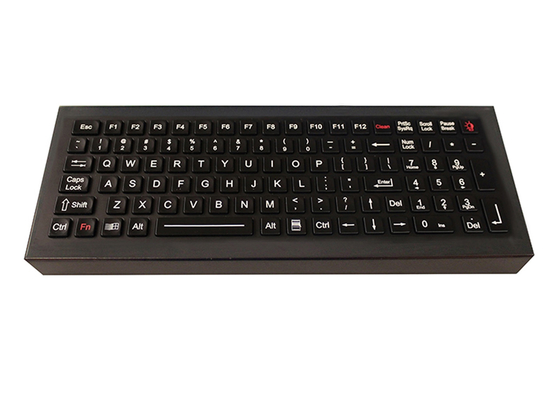 Desktop Stainless Steel Industrial Keyboard 100 Keys Compact IP68 Dynamic Waterproof