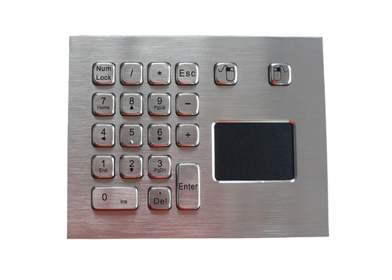 Waterproof Rear panel mounting IP65 Industrial rugged touchpad with  2mm long stroke