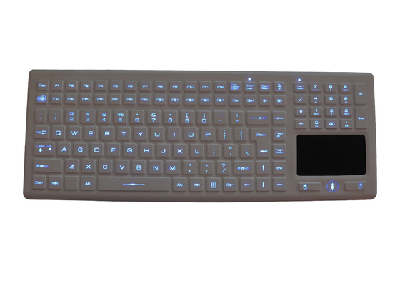 Touchpad Backlit Rubber Silicone Industrial Keyboard 12 Function Keys / Numeric Keys