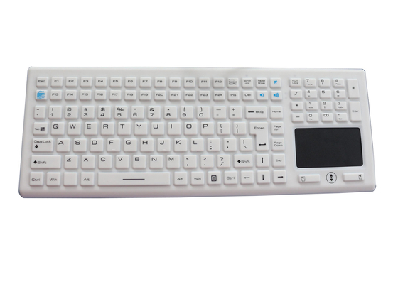 Rubber Silicone Industrial Keyboard 124 Keys Medical Washable Desktop Keyboard