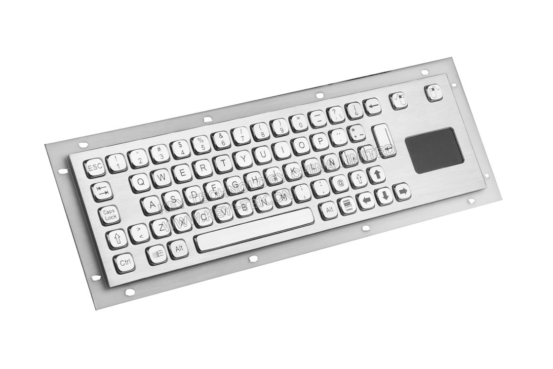 Stainless Steel Industrial Keyboard With Touchpad  / Rugged  Keyboard