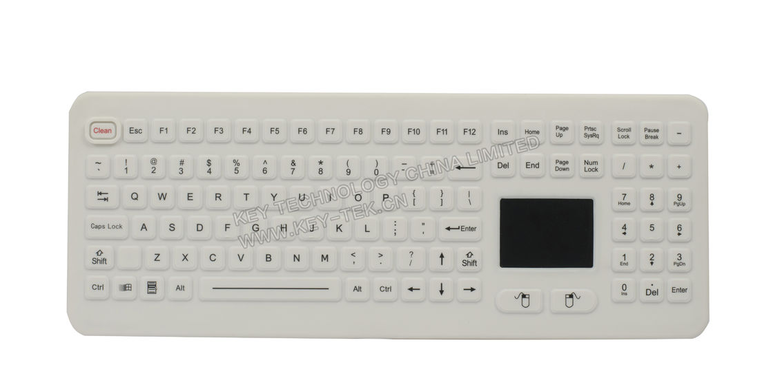 All In One Silicone Industrial Keyboard With Numeric Keypad white or black colour for medical