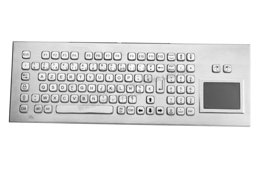 Ip65 Metal Rugged Keyboard With Touchpad And Full Functionalities