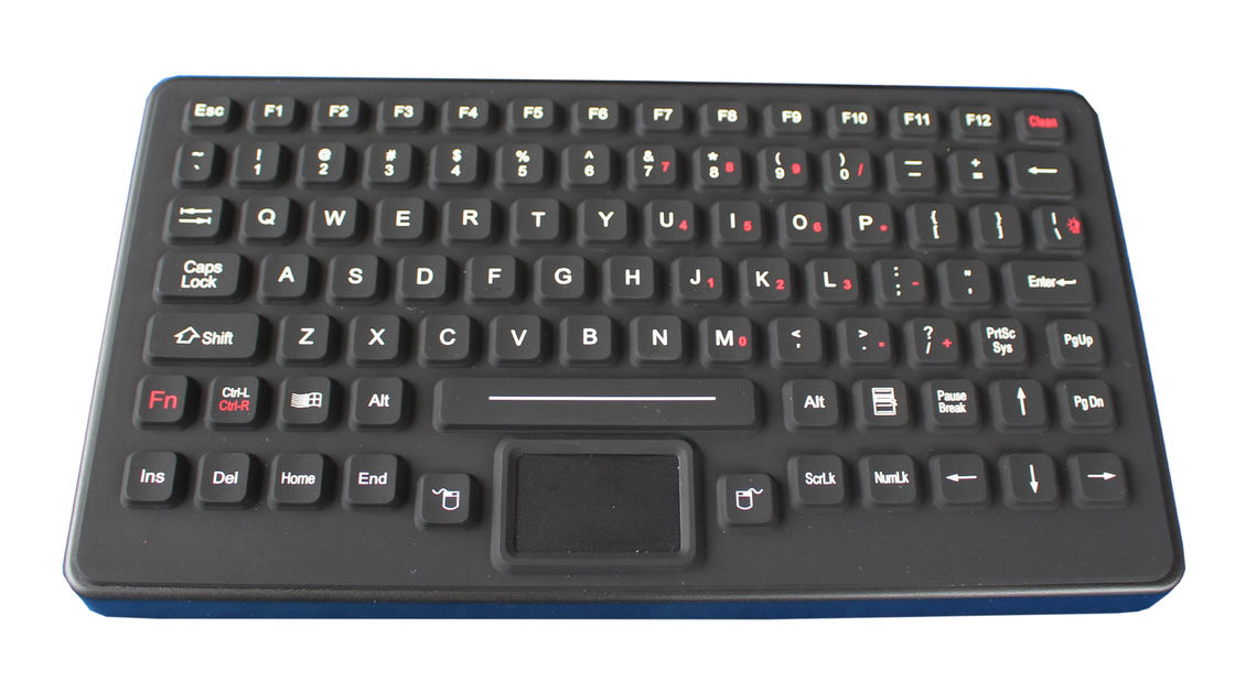 Flat Button Desktop Silicone Industrial Keyboard USB Or PS / 2 Available
