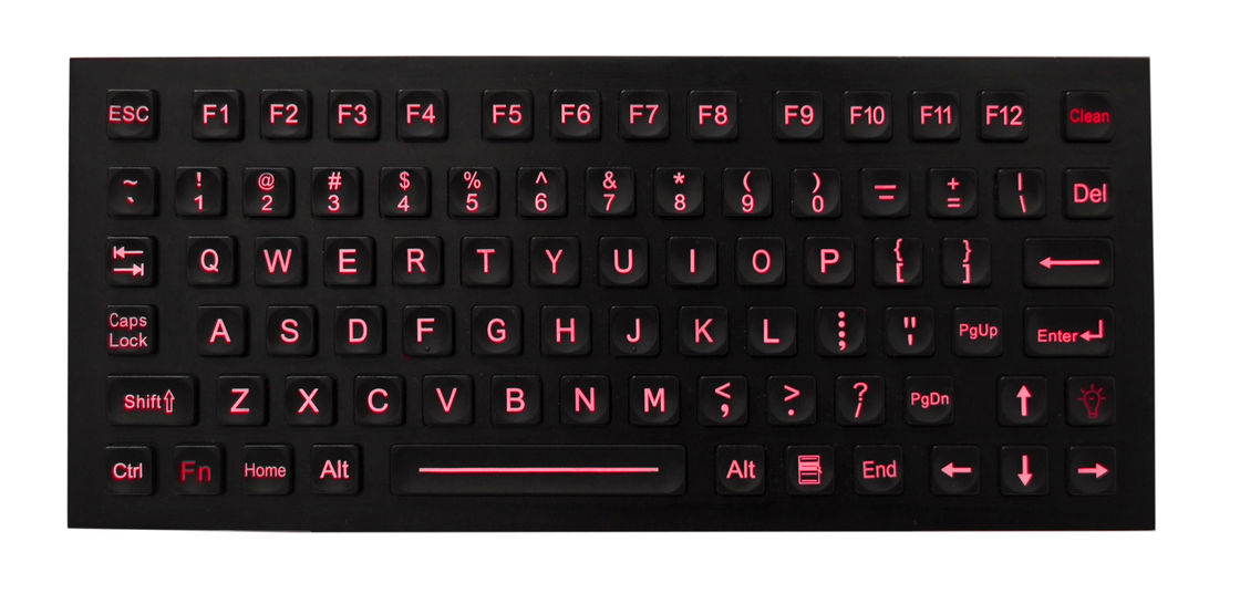 Dynamic Rugged Keyboard With Function Keys , Top Panel Mounting