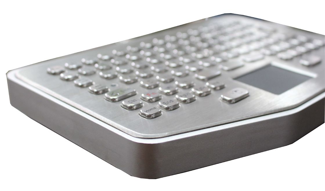 Mini IP65 Explosion Proof desk top industrial metal keyboard With waterproof touchpad
