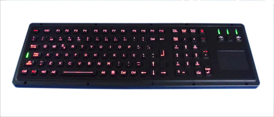 Illuminated USB	Industrial Keyboard With Touchpad