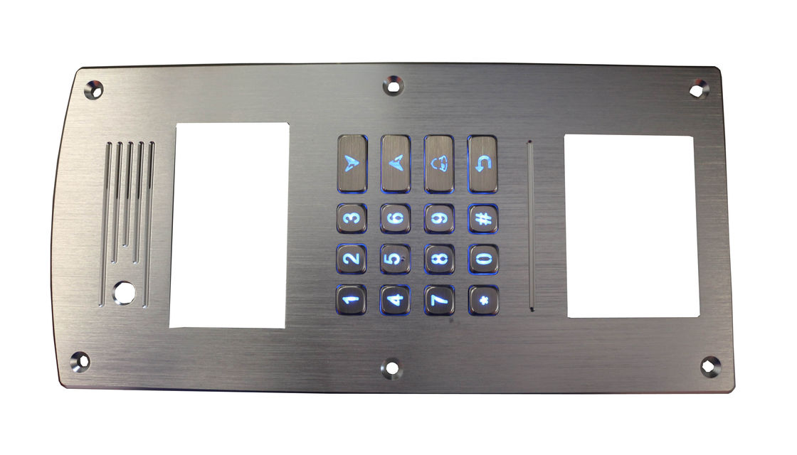 Explosion proof 16 keys metal keypad customized blue backlit keypad