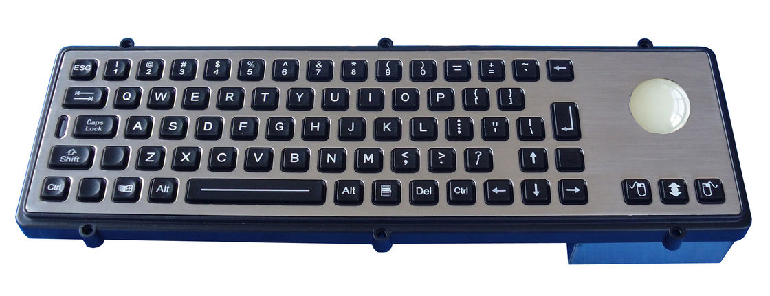 Custom usb keyboard /  Backlit industrial keyboard with illuminated red trackball