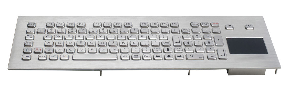 Industrial Waterproof keyboard with Integrated touchpad for Kiosk