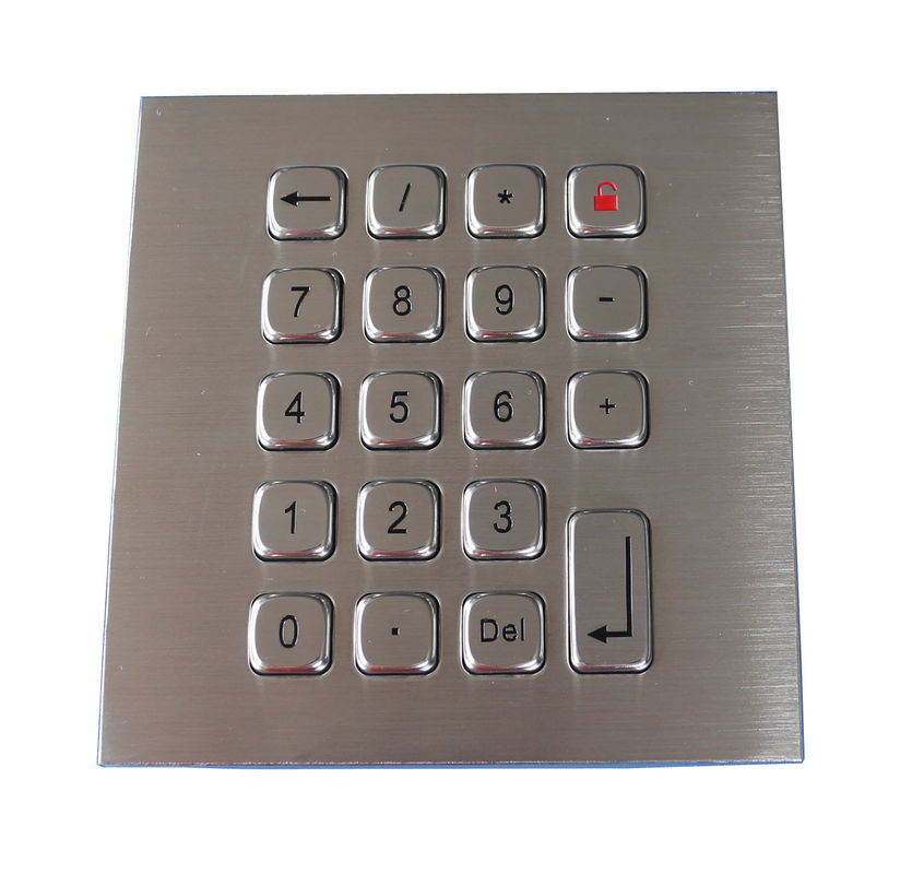 19 Keys Water Proof Metal Keypad Stainless Steel PS2 USB RS232 RS485