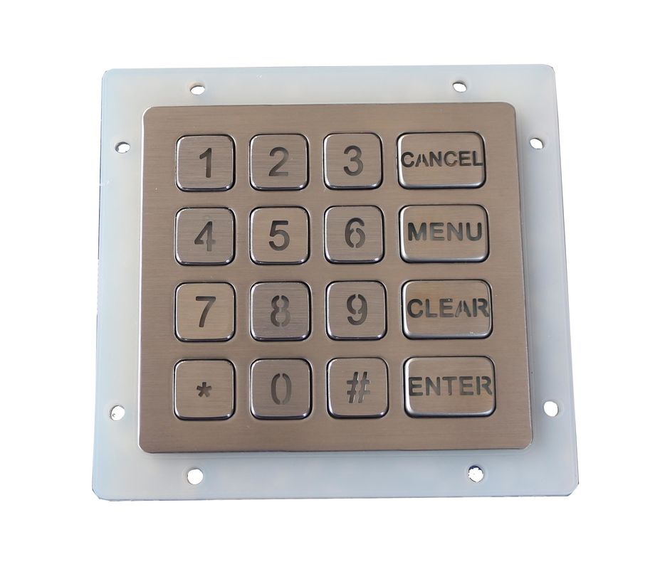Compact Format Dynamic 16 Key Keypad / Vandal Proof Numeric Key Pad IP67