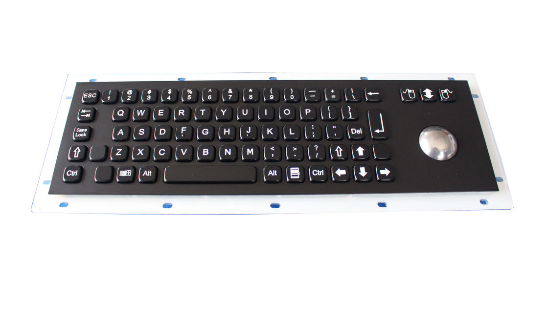 Custom SS Vandalproof Sealed Black Metal Keyboard Interface PS2 / Usb Available