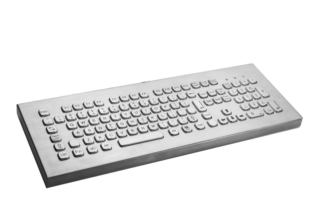 111 Keys Industrial Metal Keyboard  2.0mm Long Stroke For Fast / Accurate Data Input 