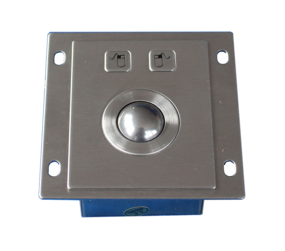 Mini rear panel mount 25mm Trackball Pointing Device with short stroke buttons