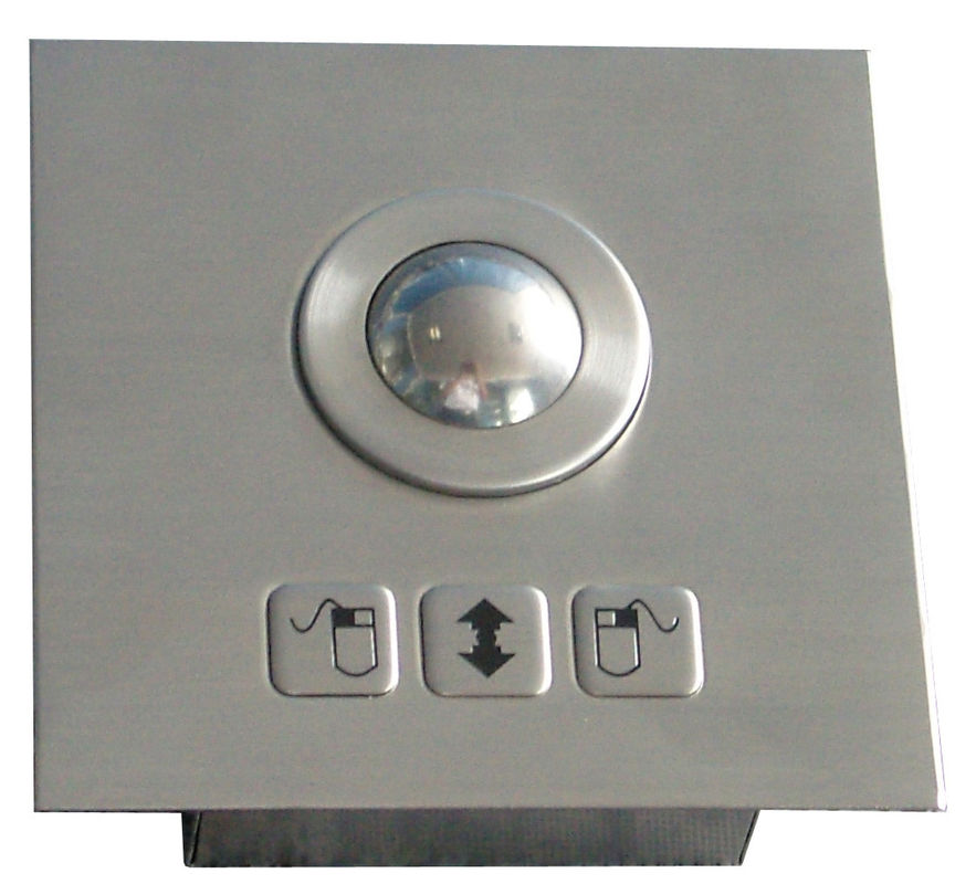 Dust-proof 25mm top panel mounting steel mini stainless steel optical trackball