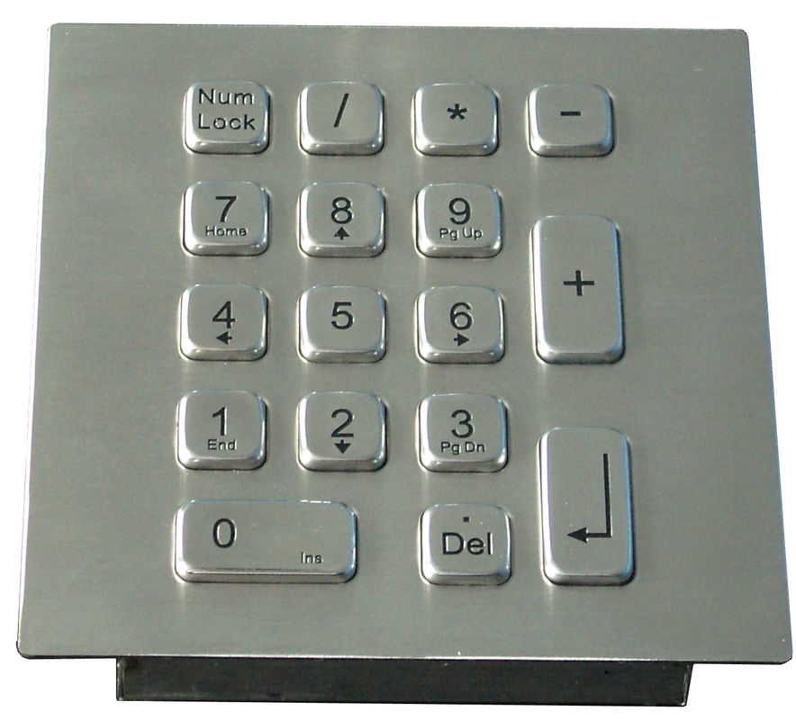 Customized metal keypad with electronic controller , 17 keys for cash machines ( ATM )