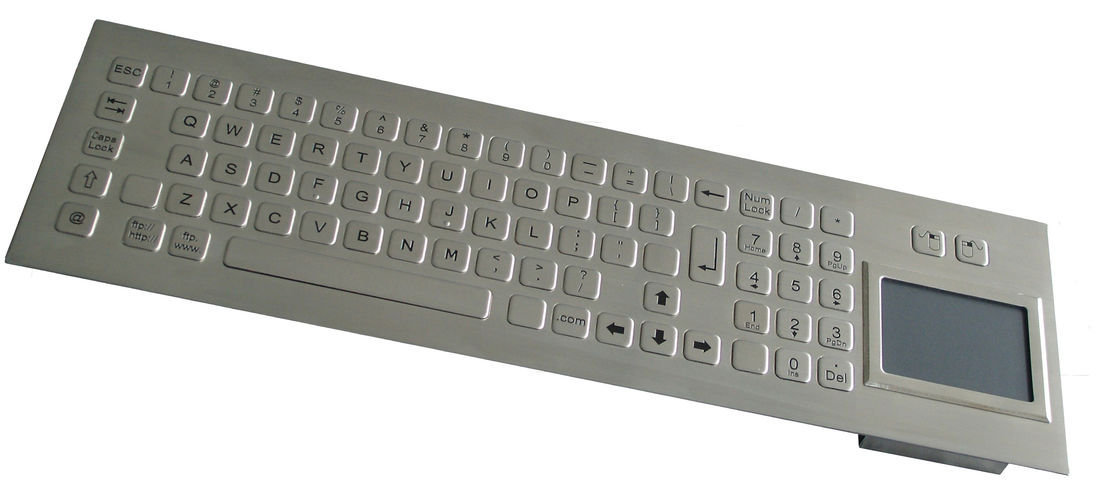 81 Keys Industrial Keyboard With Touchpad Laser Engraved Graphics PS/2 Or USB Interface